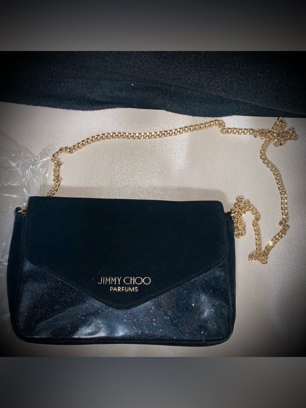 Jimmy Choo Parfums Black Evening Crossbody Bag